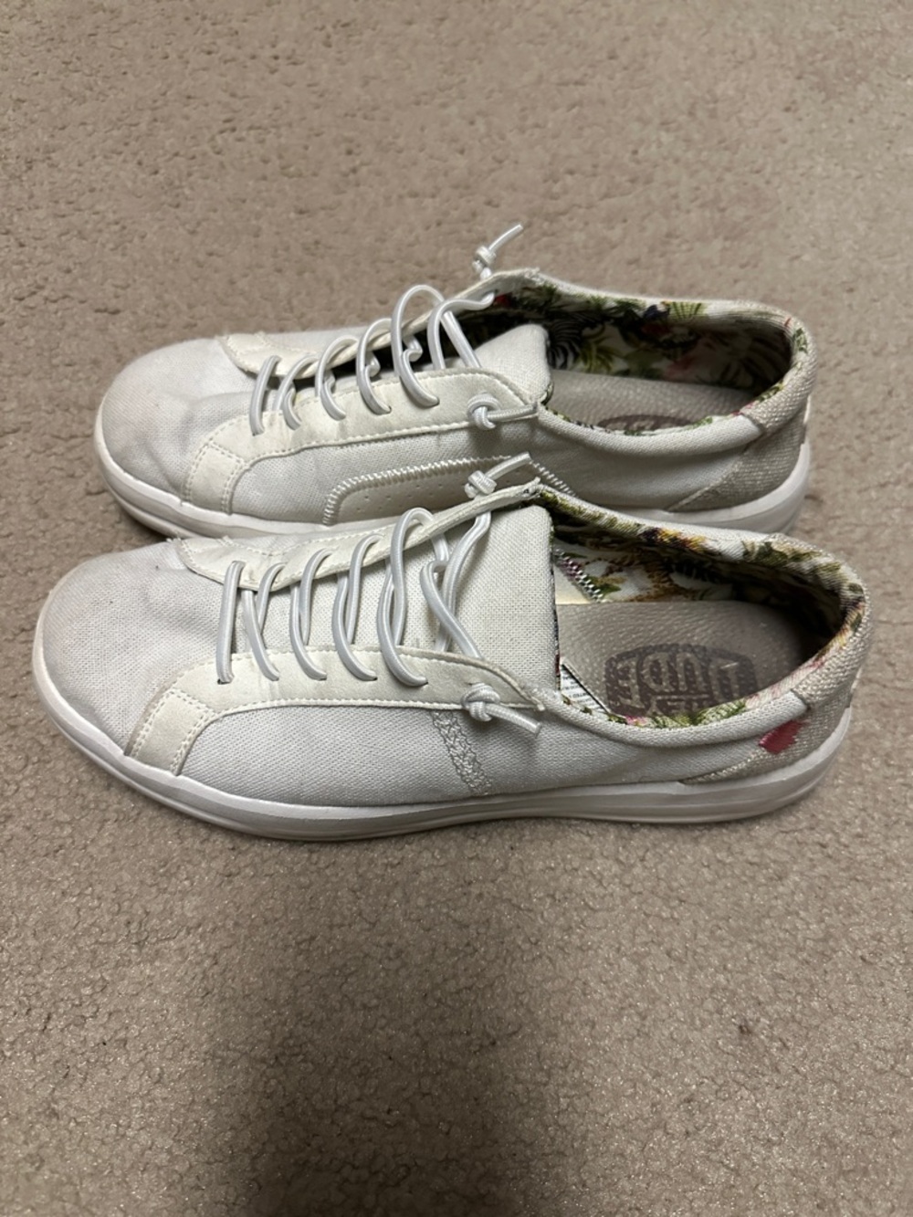 Hey Dude Karina Sneakers with Floral Lining